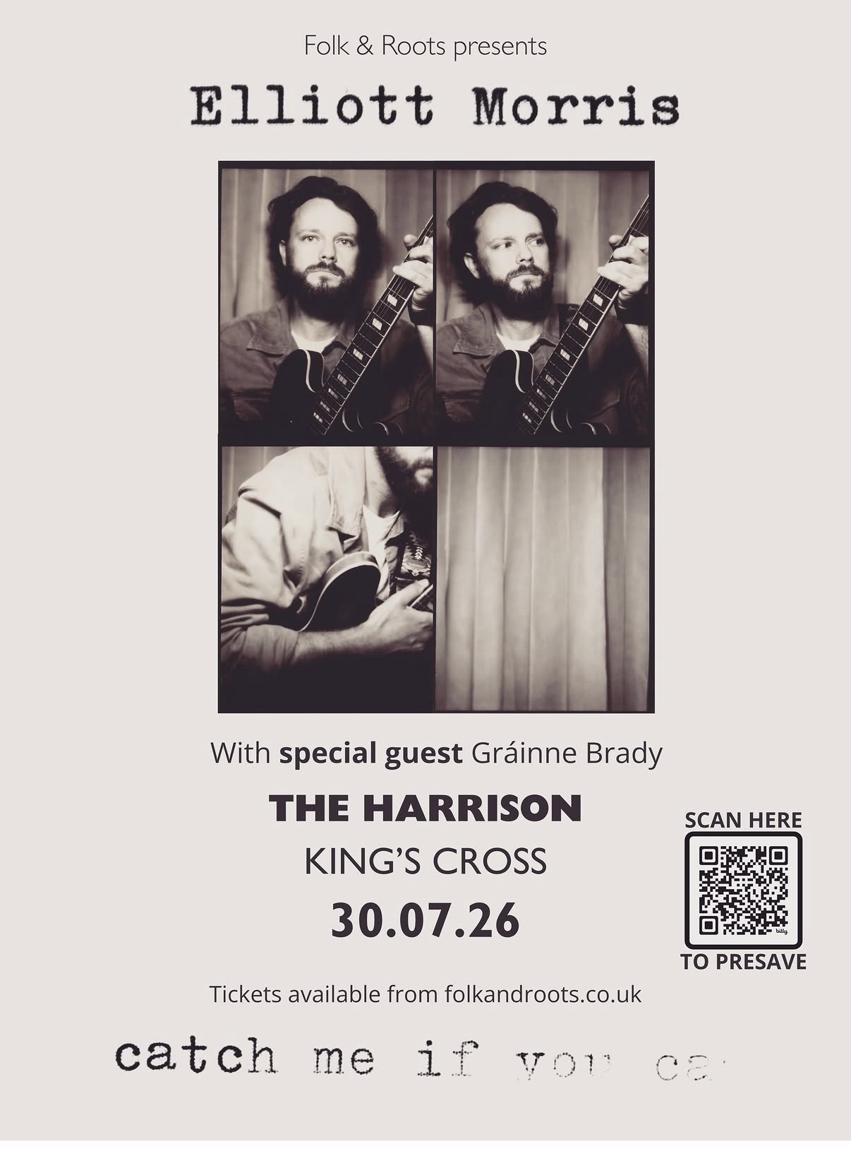 Flyer connected to Elliott Morris, Gráinne Brady