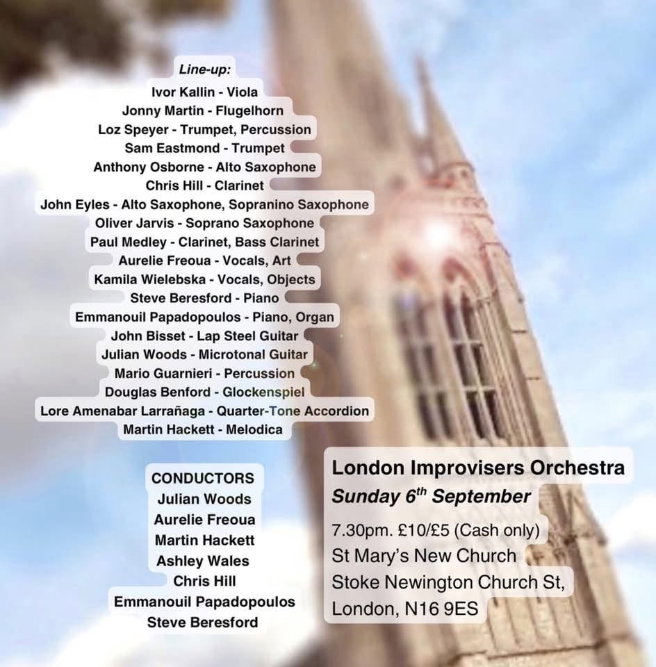 Flyer for London Improvisers Orchestra