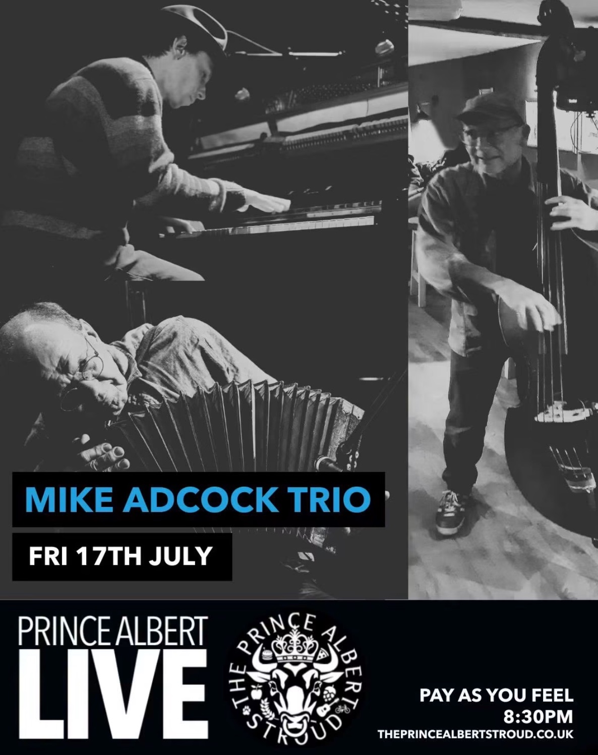 Flyer connected to Mike Adcock, Simon Adcock, Graeme Owen