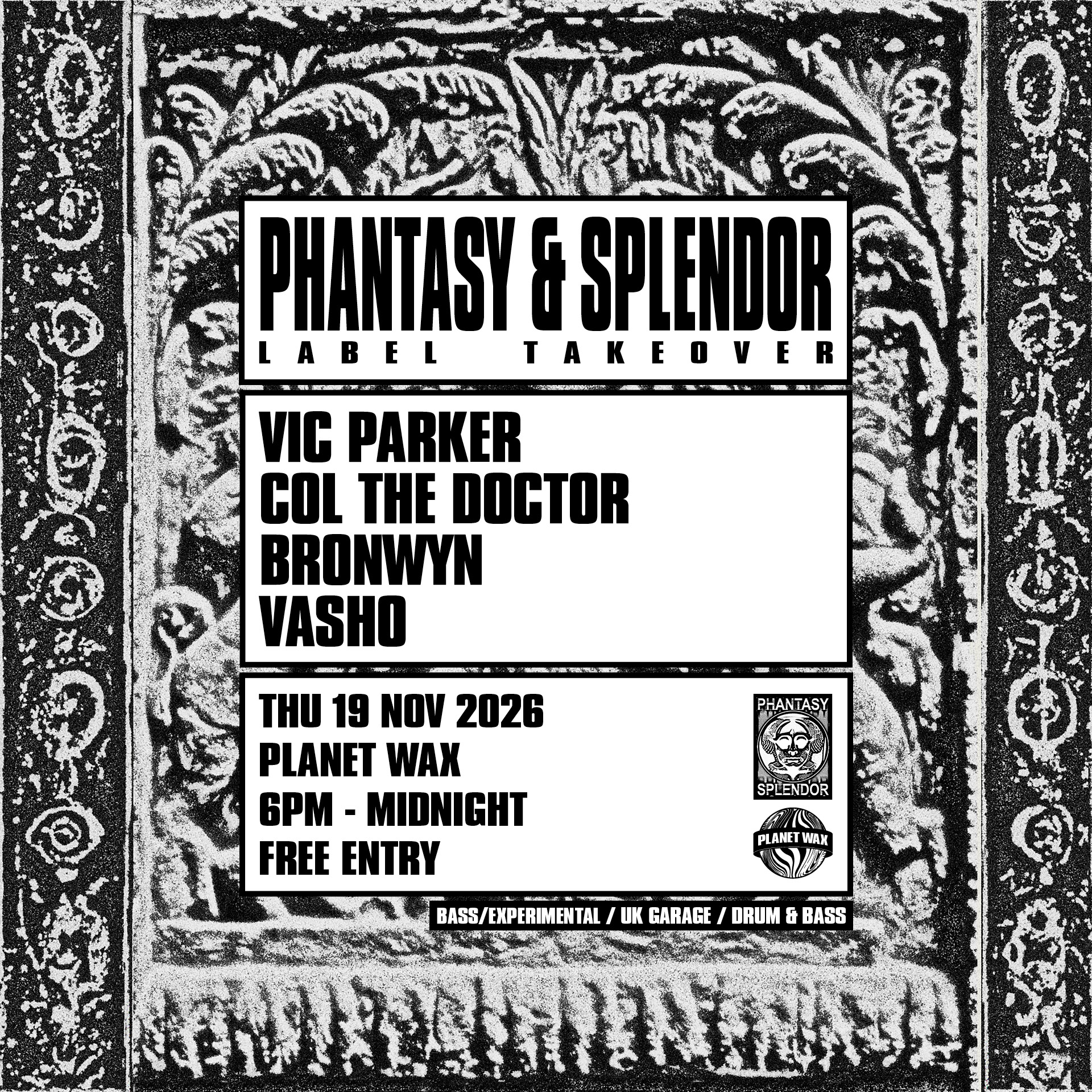Flyer for Phantasy & Splendor