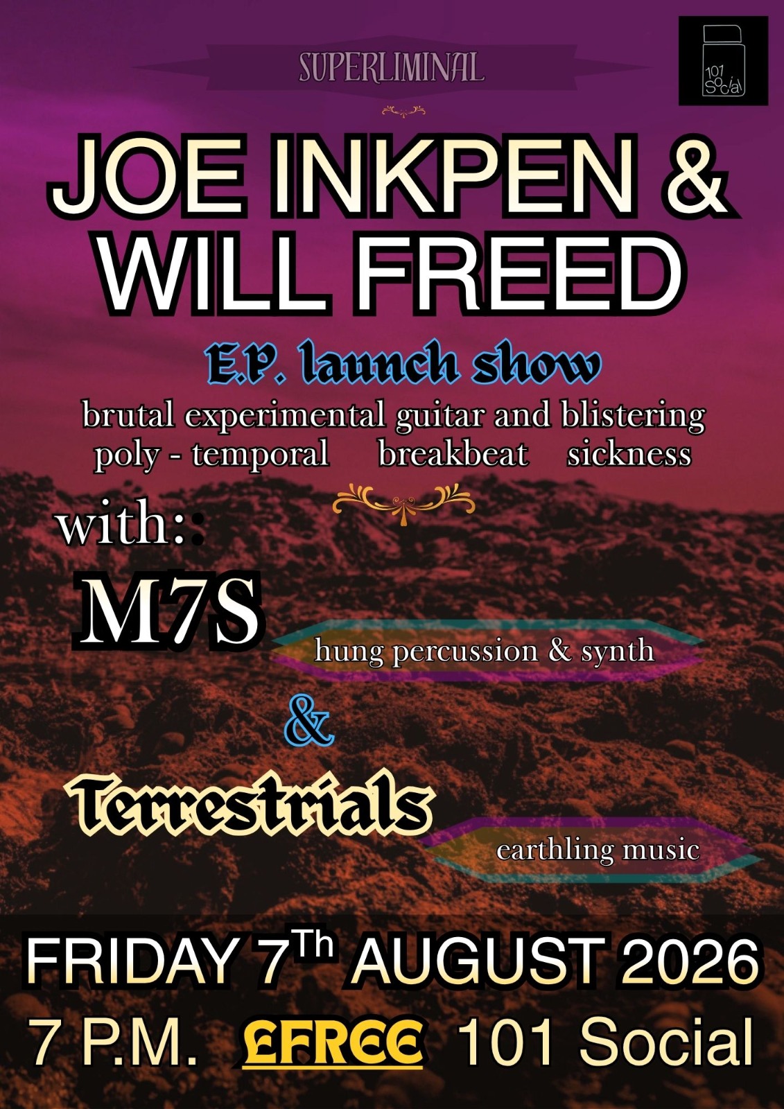 Joe Inkpen & Will Freed EP Launch Show