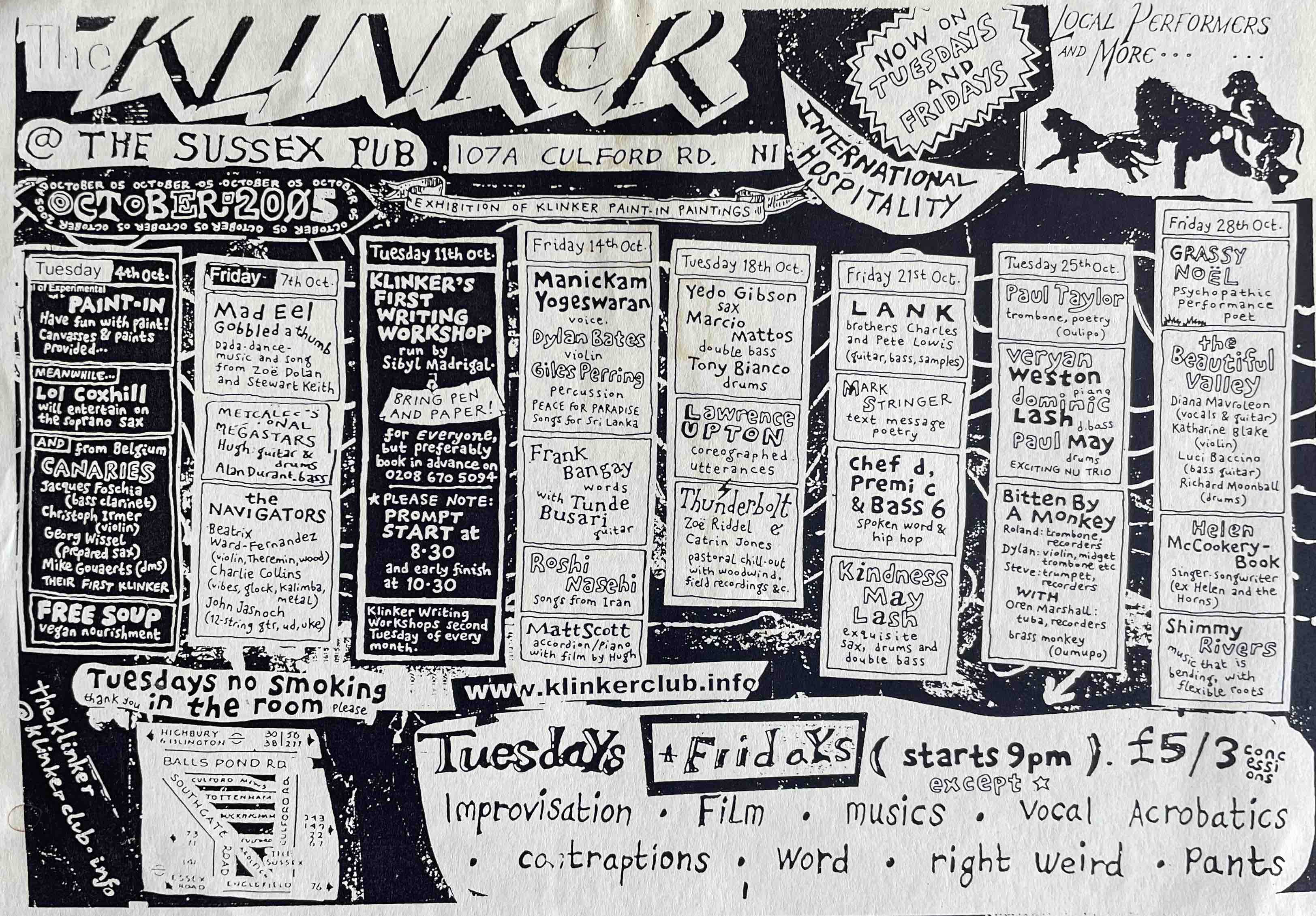 Flyer connected to Paul Taylor