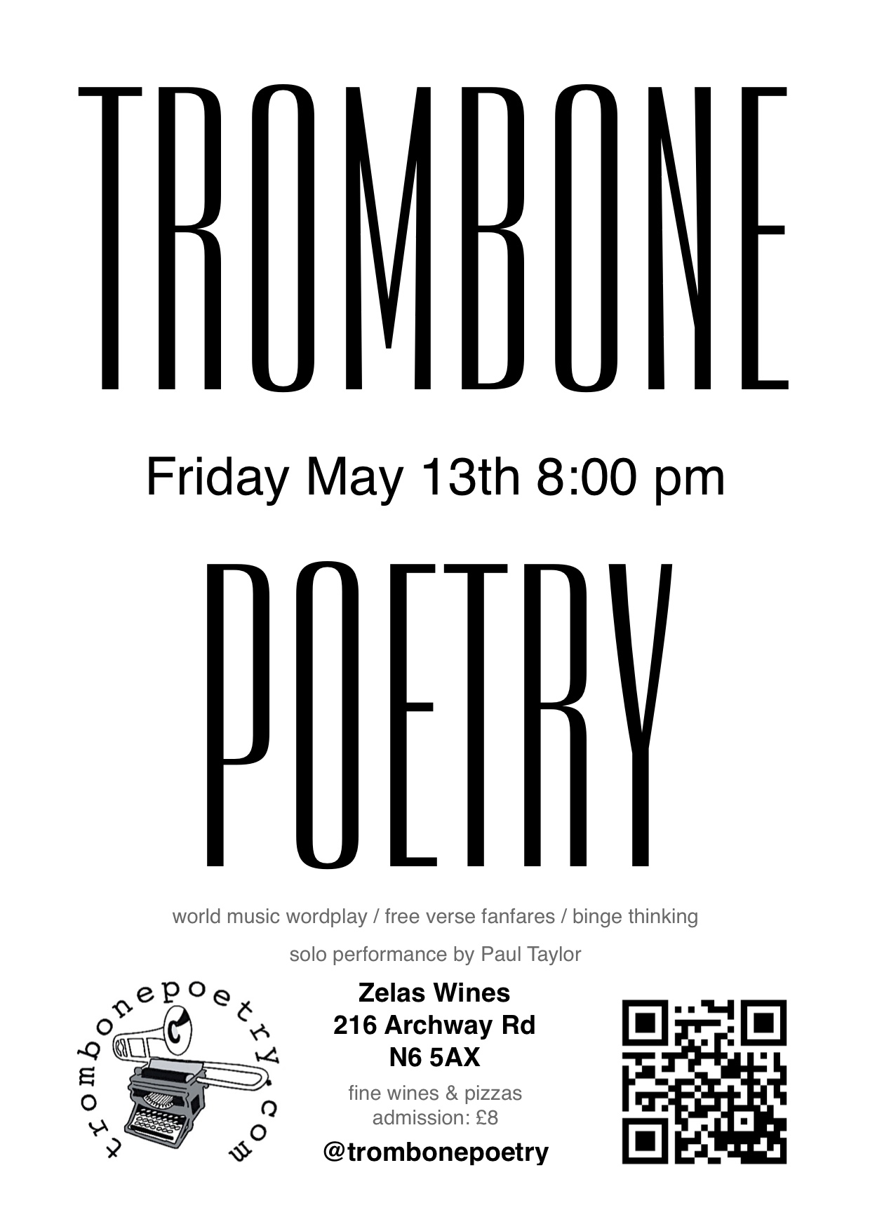 Flyer connected to Paul Taylor