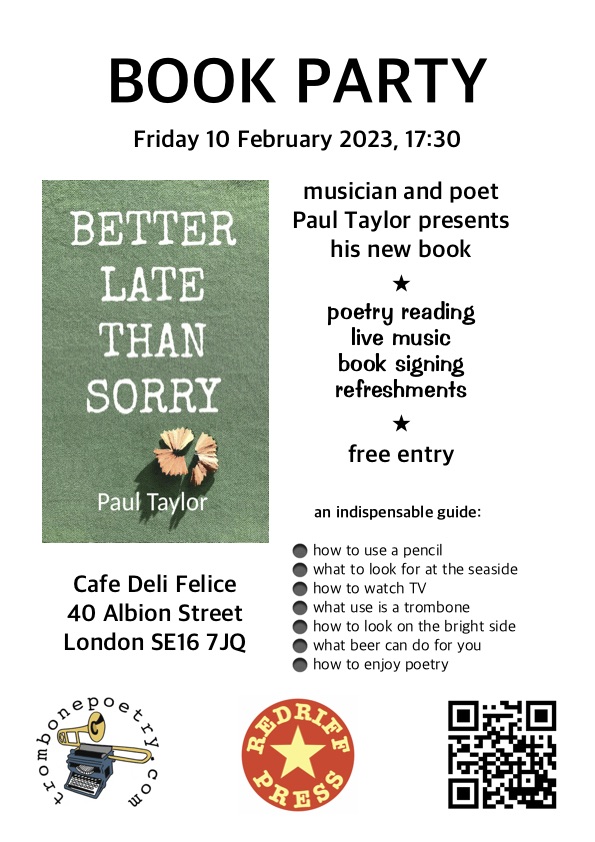 Flyer connected to Paul Taylor