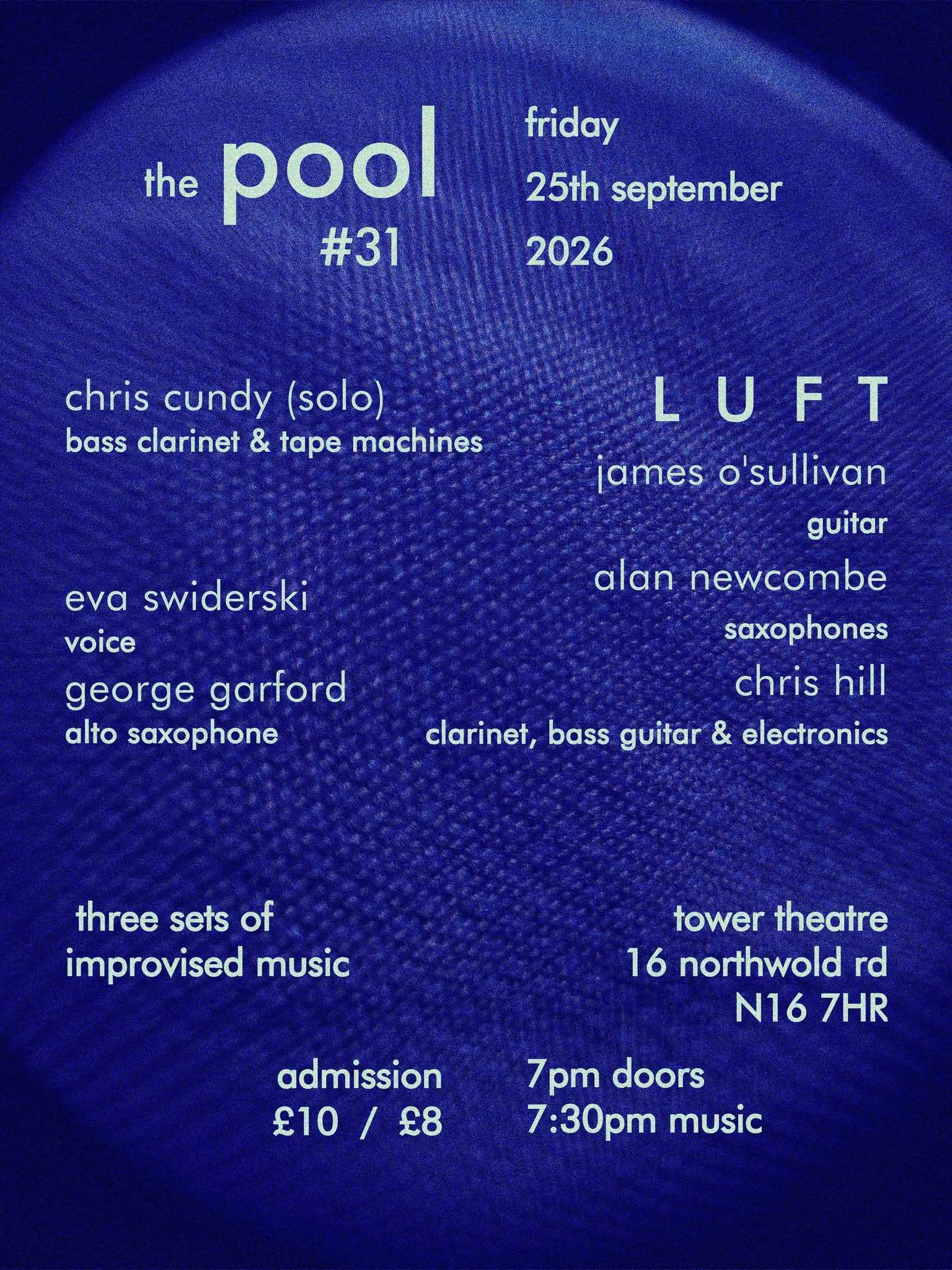 Flyer for The Pool #31