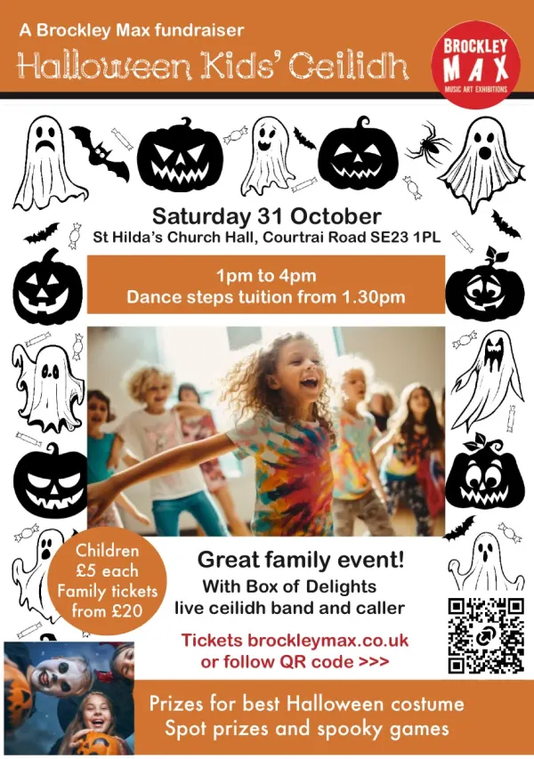 Flyer for Halloween Kids' Ceilidh