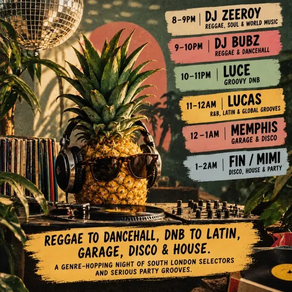 Flyer for TMG Grooves