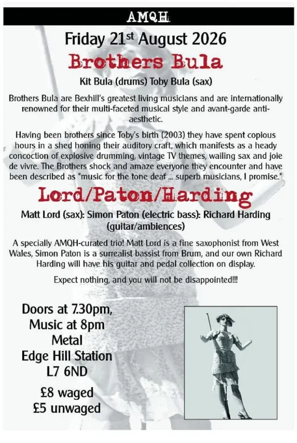Brothers Bula plus Lord/Paton/Harding