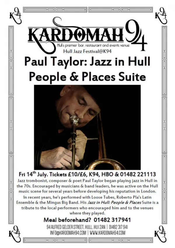Paul Taylor: Jazz in Hull People & Places Suite
