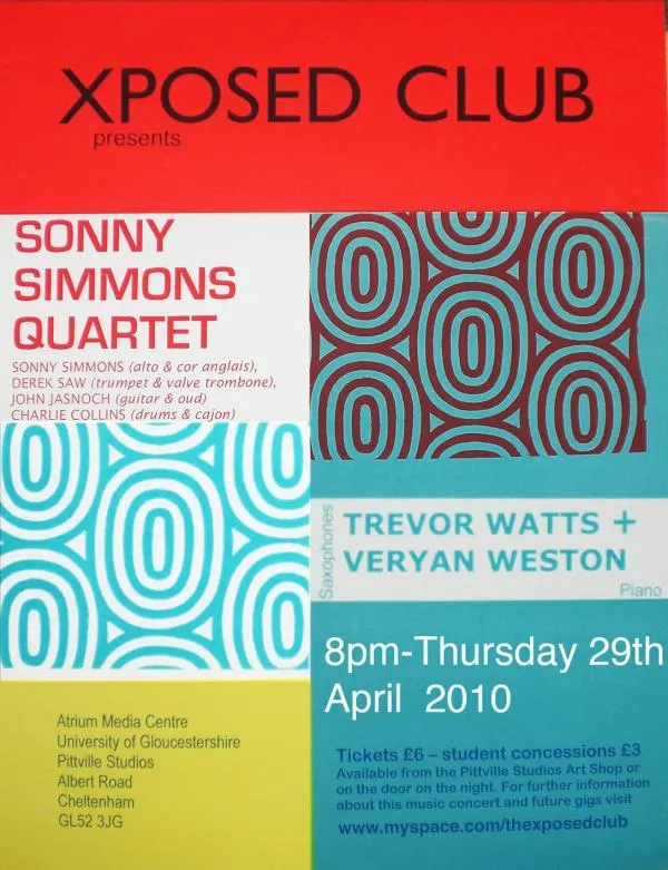 Xposed Club presents Sonny Simmons Quartet + Trevor Watts + Veryan Weston